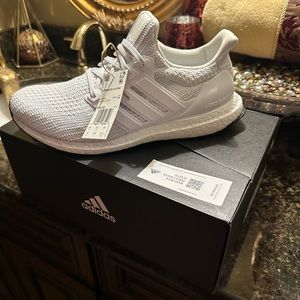 White Adidas for men.